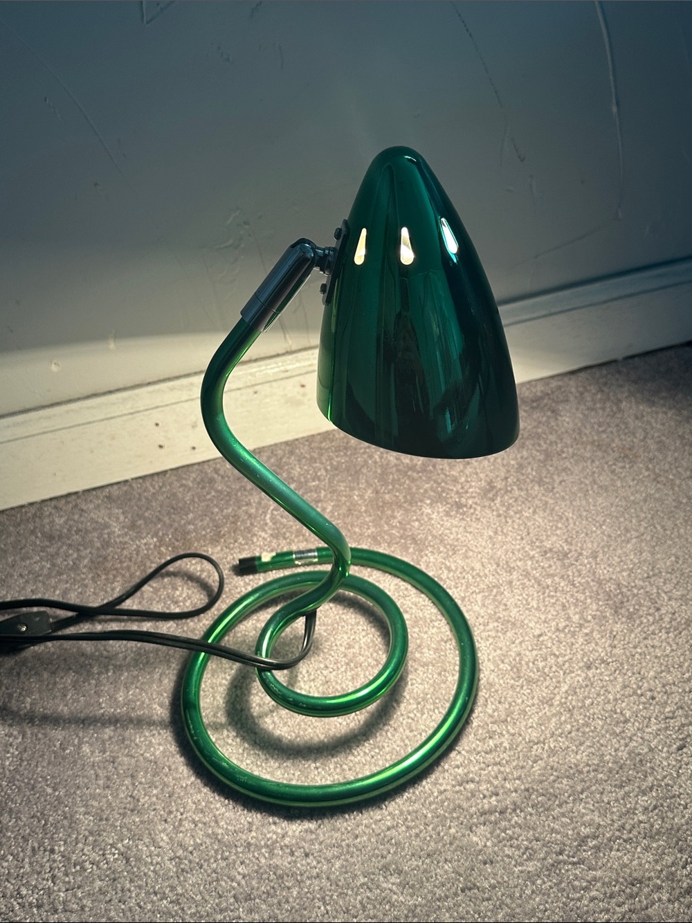 Green MCM Pixar Head Chrome Lamp
